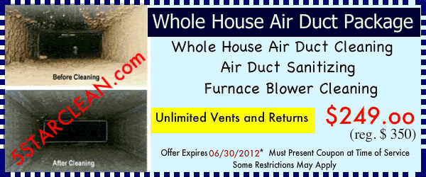 House Duct Cleaning Package